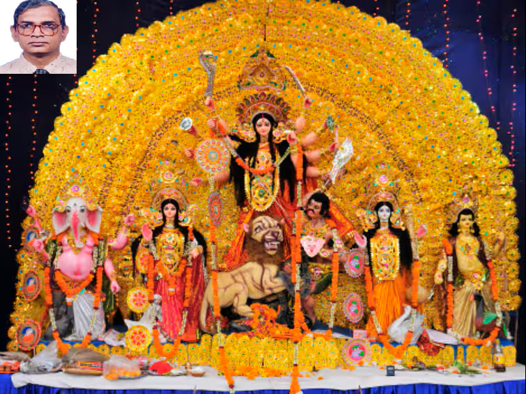 A Durga Puja pandal in New Delhi. Source : Getty