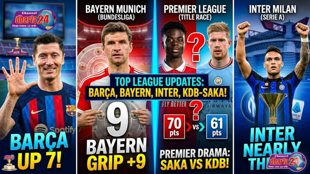 Top European football players celebrating goals and trophy wins during key matches.