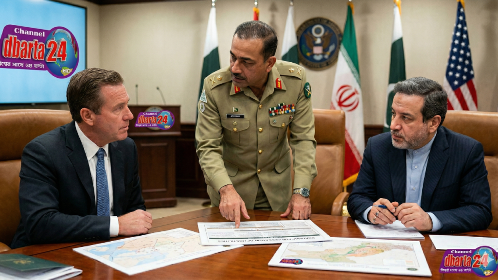 US Special Envoy Steve Witkoff and Iranian Foreign Minister Abbas Araghchi in a split-screen layout representing diplomatic negotiations.