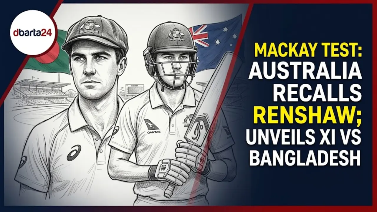 Australia captain Pat Cummins addressing media before Mackay Test against Bangladesh