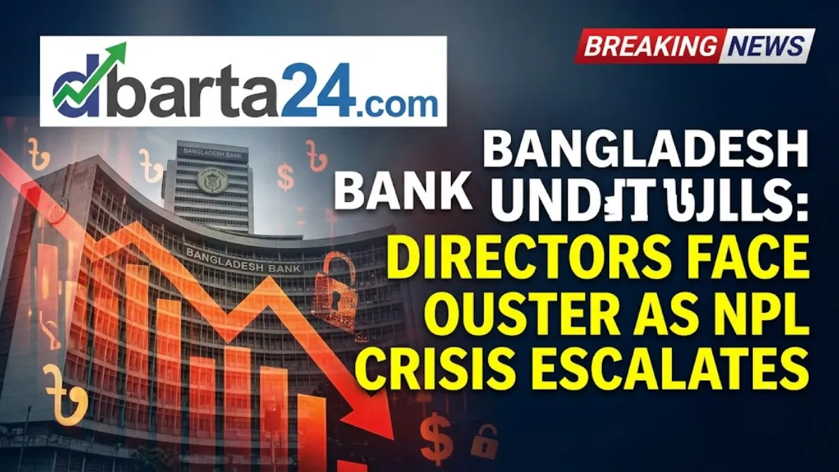 Bangladesh Bank headquarters building in Dhaka representing financial regulation and loan recovery policies.