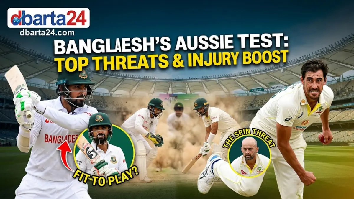 Bangladesh cricket team players preparing for the historic Test series against Australia