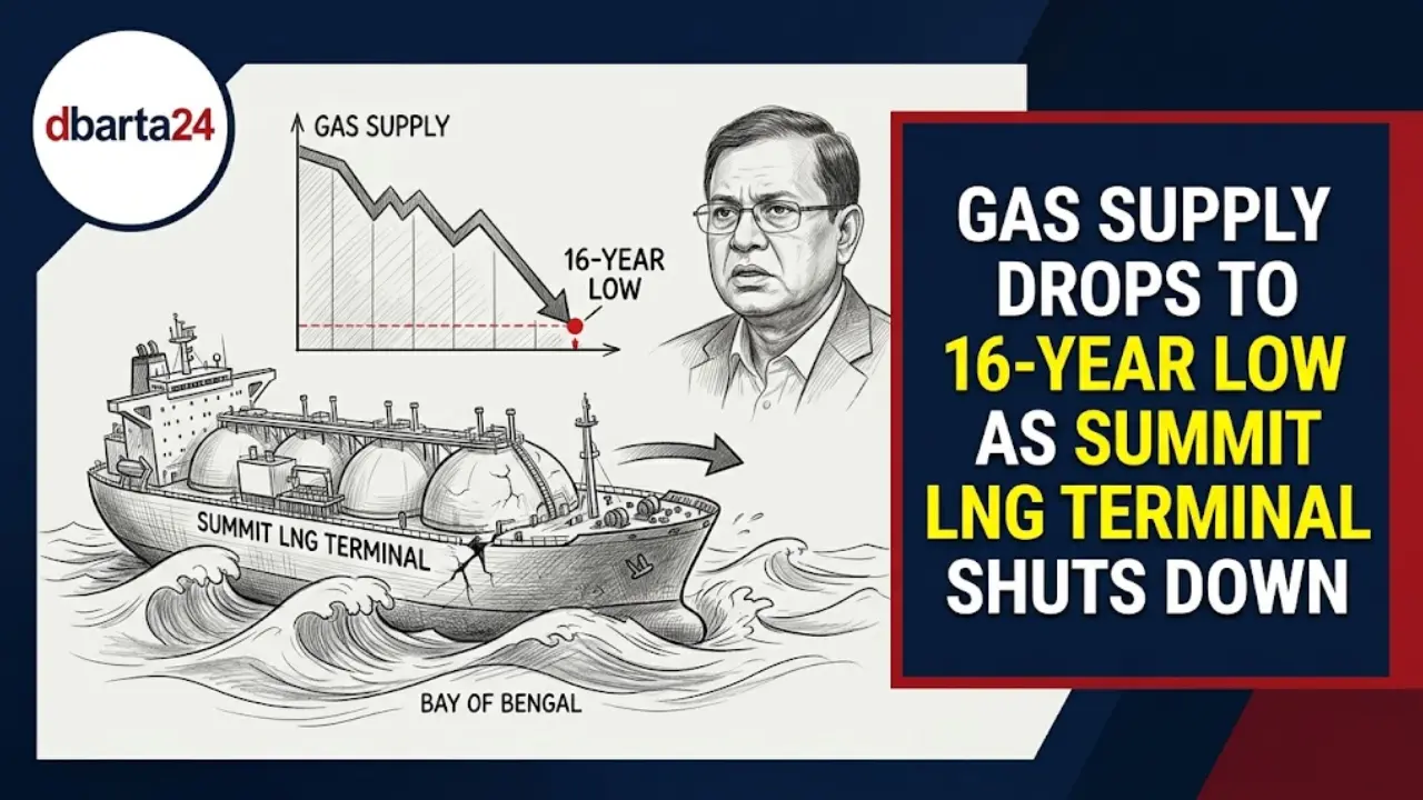 Summit LNG terminal and floating regasification unit off Moheshkhali coast in Bangladesh.