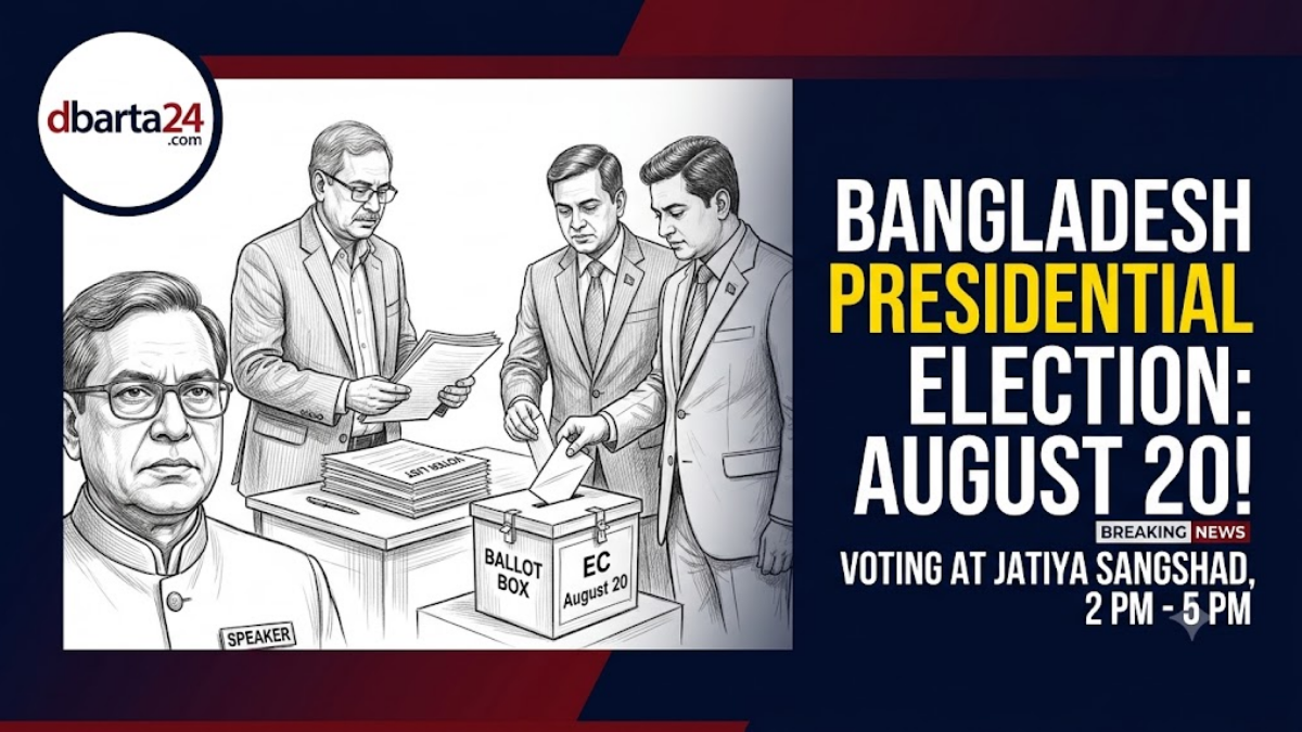 Bangladesh Parliament building exterior where the presidential election ballot will take place.