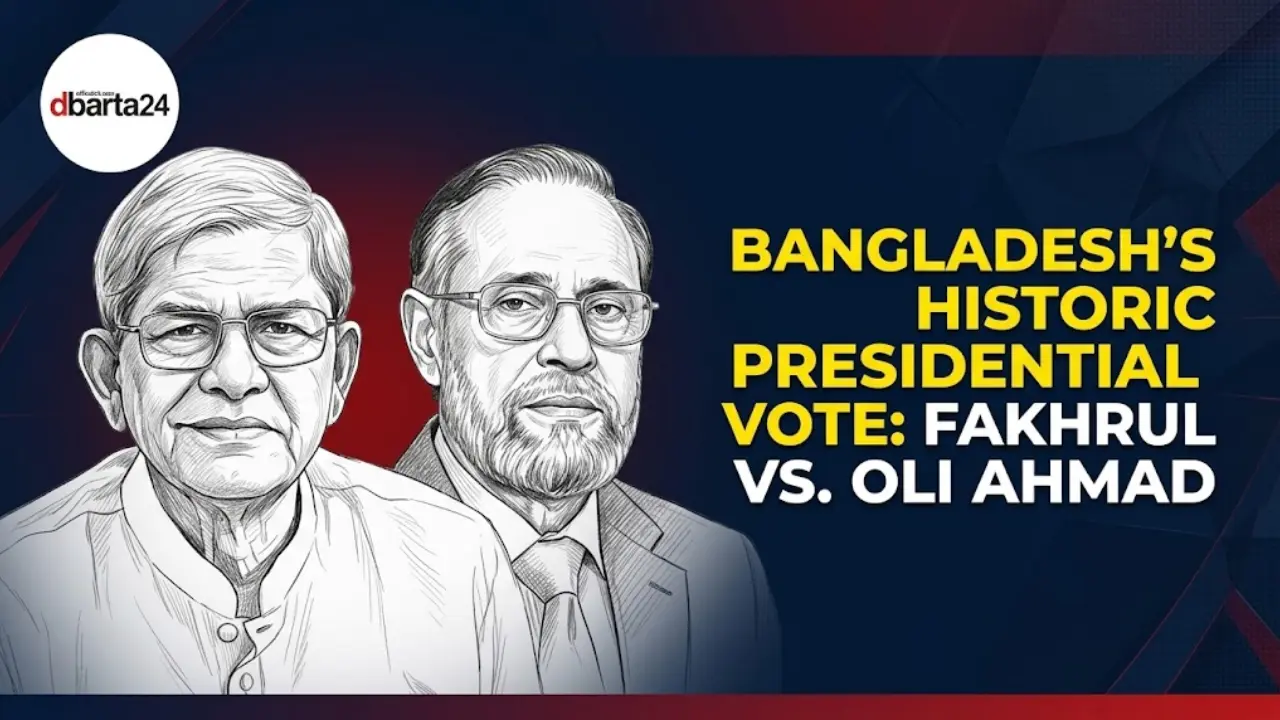 Members of Bangladesh Parliament casting ballots in the presidential election inside the Jatiya Sangshad Parliament Chamber.