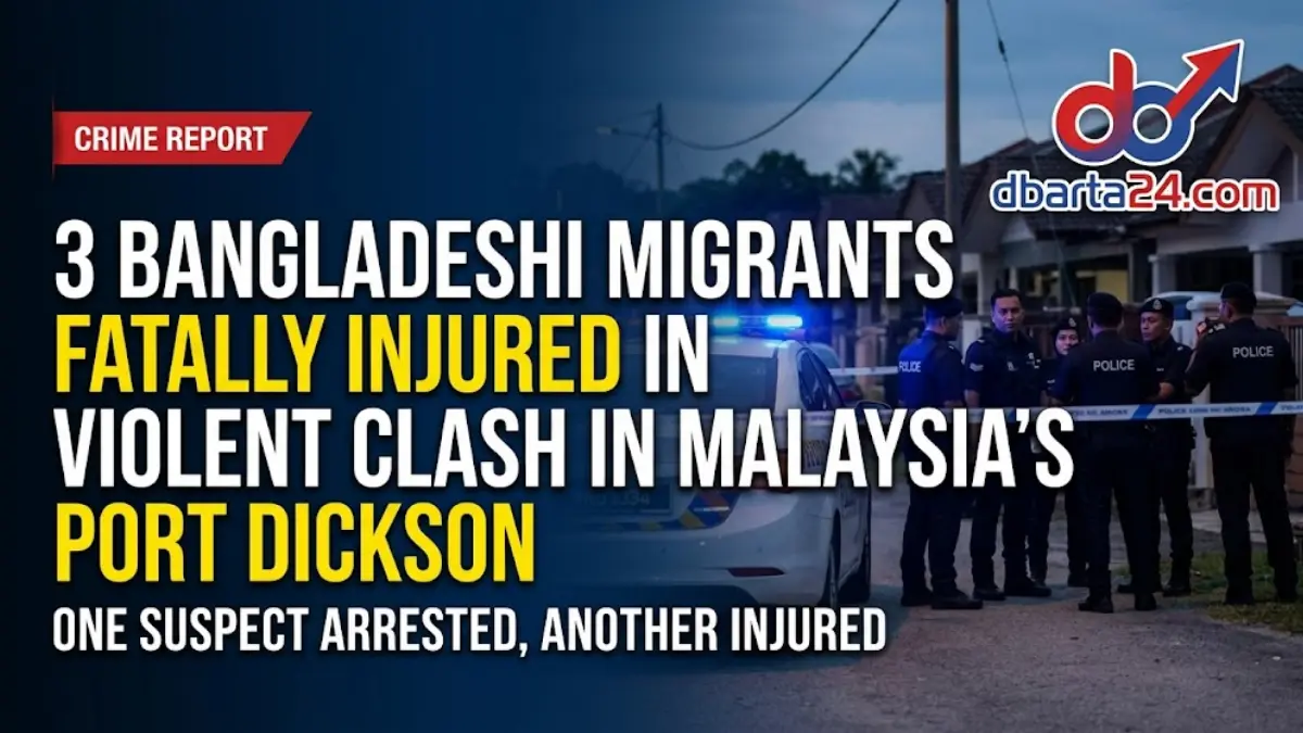 Malaysian police investigate homicide scene involving Bangladeshi expatriates in Port Dickson