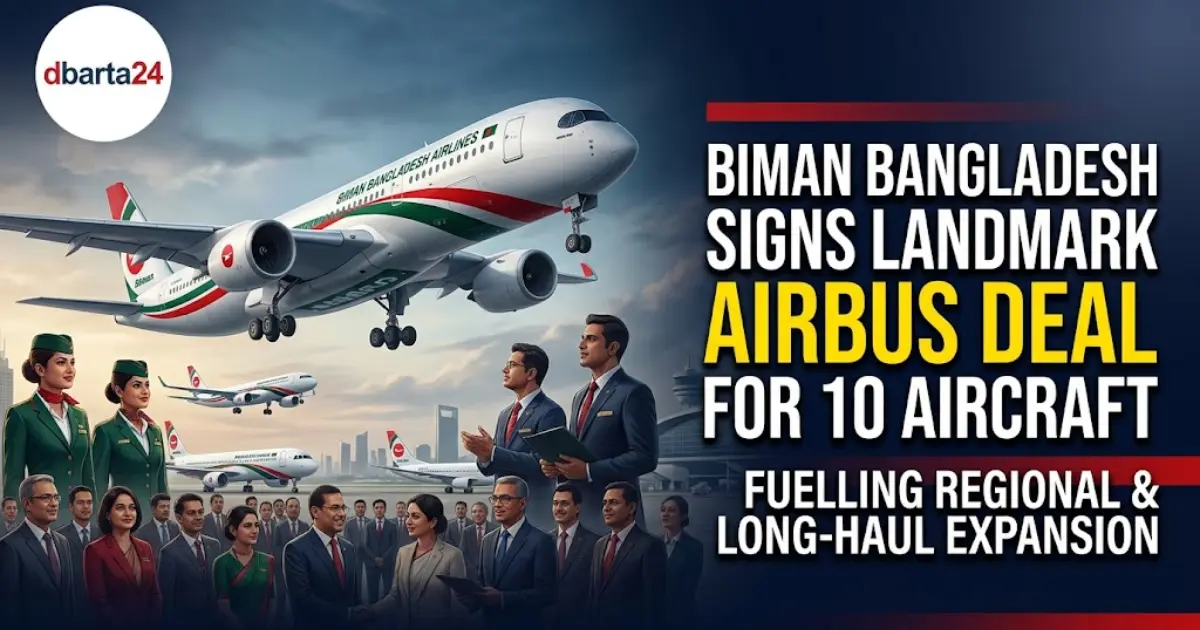 Biman Bangladesh Airlines concept design featuring an Airbus aircraft for fleet modernization