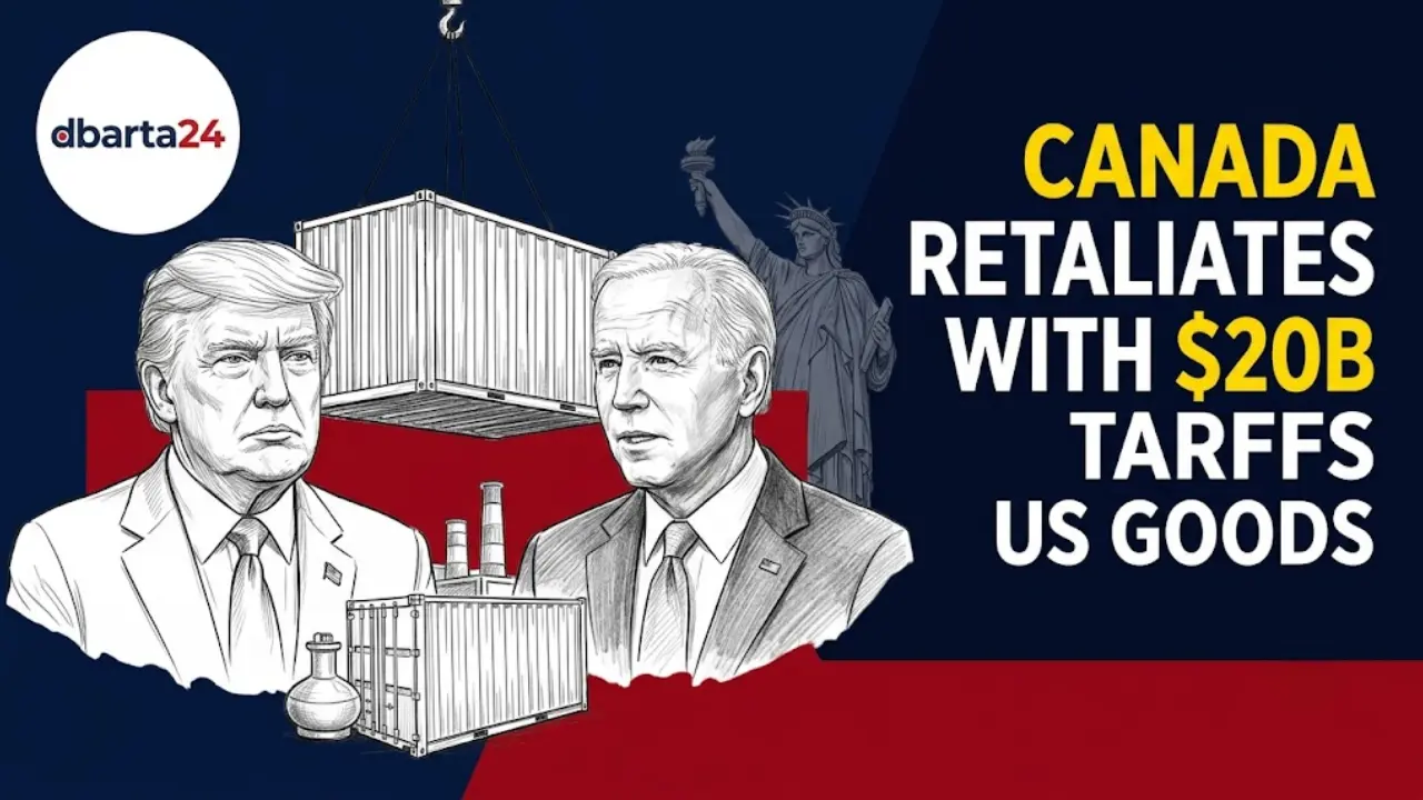 Canada-US trade war escalation featuring retaliatory tariffs on American goods