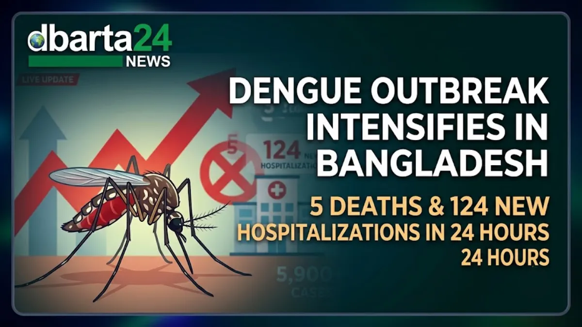 A hospital ward in Bangladesh accommodating patients undergoing treatment during a seasonal dengue outbreak surge.