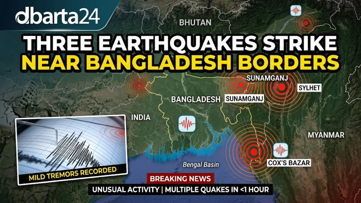 A seismograph recording earthquake waves on a chart, illustrating rising seismic activity in the South Asian region.