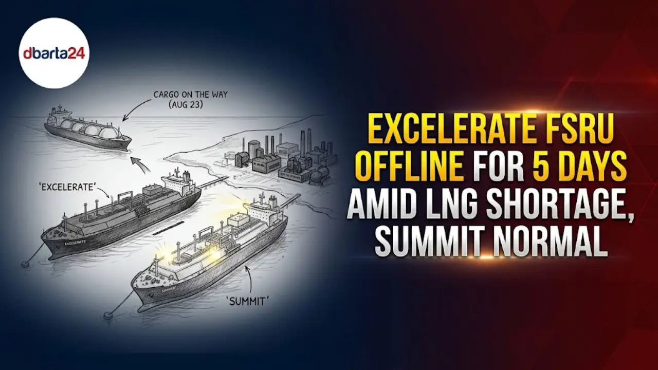 Moheshkhali floating LNG terminal operating off the coast of Bangladesh.