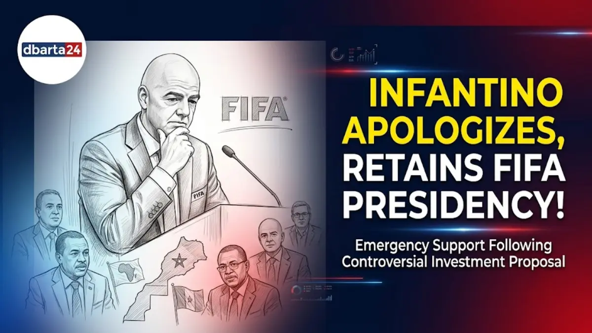 FIFA President Gianni Infantino addressing officials at a FIFA council meeting.