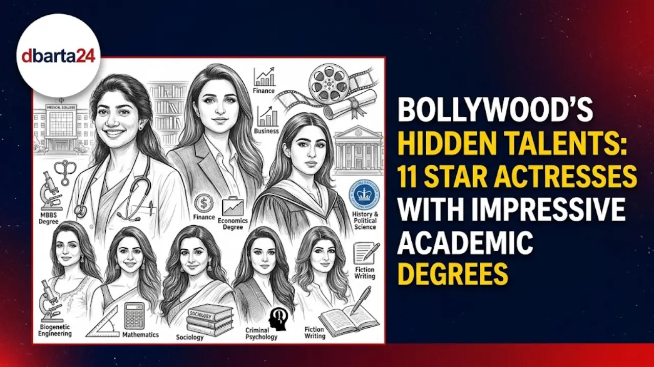 Indian actresses with high educational qualifications and academic degrees