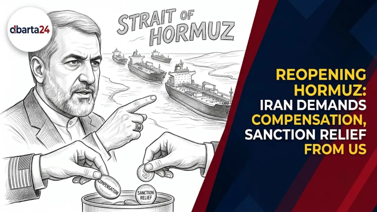 Cargo ships navigated near strategic maritime channels amid regional tensions in the Strait of Hormuz.