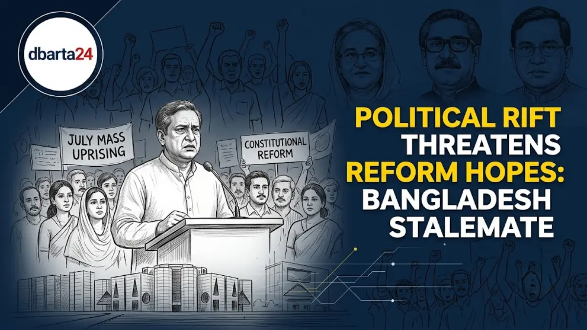 A high-level Bangladesh parliamentary meeting discussing constitutional amendments and state reforms.