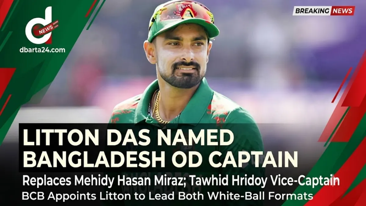 Litton Das appointed as Bangladesh ODI captain by BCB