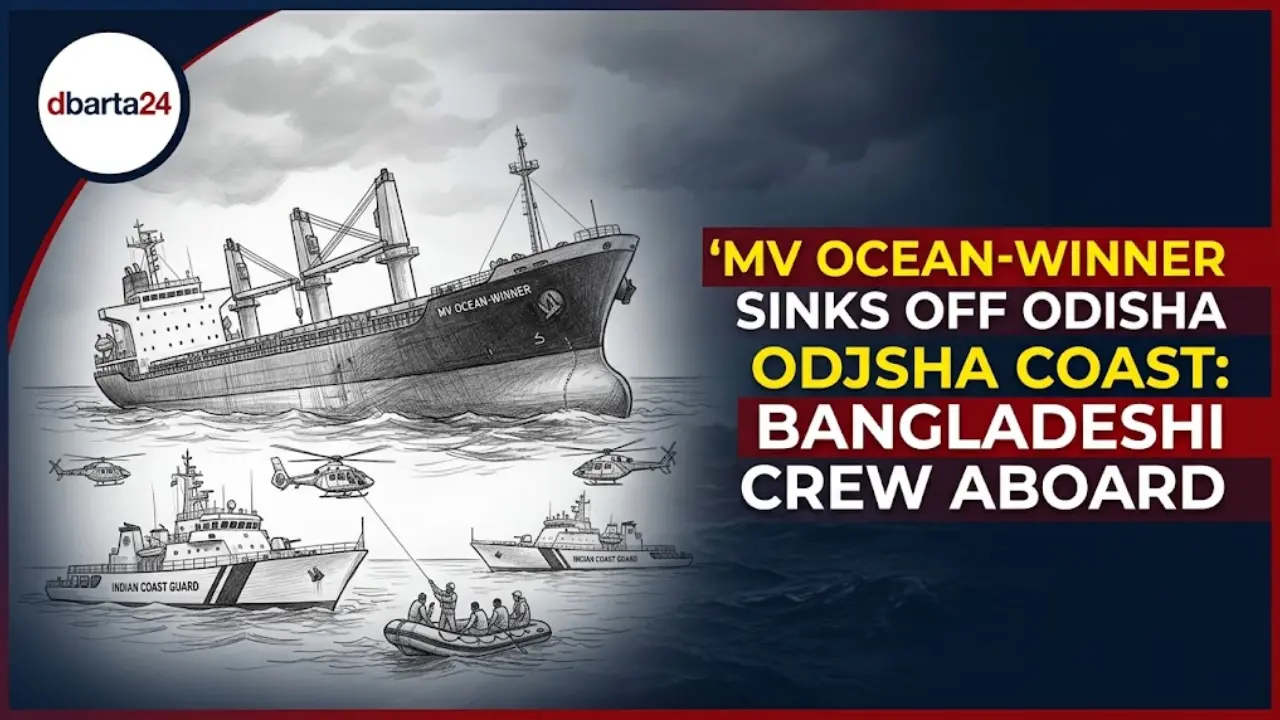 Indian Coast Guard and Navy ships deployed in a maritime search and rescue operation off the Odisha coast.