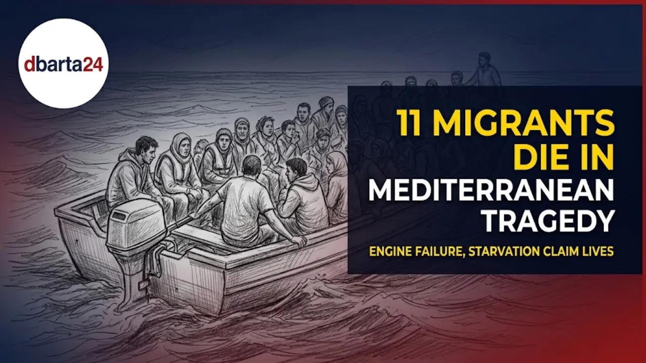 Rescued migrants being treated in hospital after a deadly Mediterranean boat journey