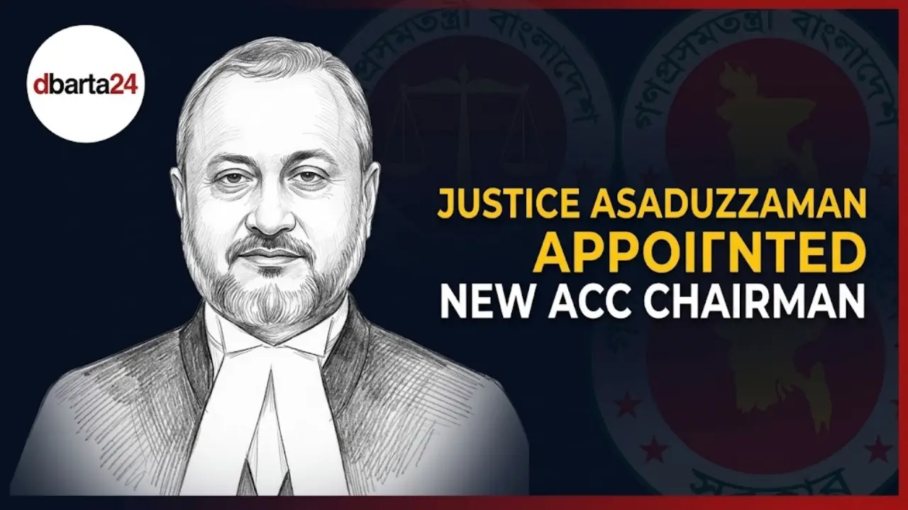 Former Supreme Court Justice AKM Asaduzzaman appointed as the Chairman of the Anti-Corruption Commission (ACC)