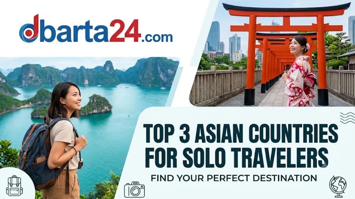 Solo traveler exploring a scenic destination in Asia