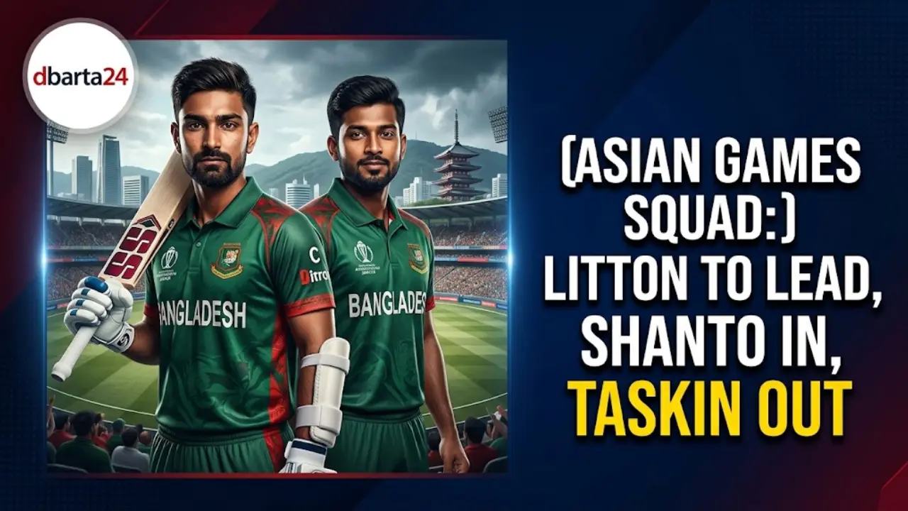 Bangladesh cricket team captain Litton Das leading the squad for Asian Games