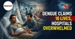 Mosquito vector illustration showing dengue emergency situation in Bangladesh hospitals