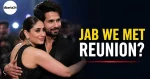 Kareena Kapoor Khan and Shahid Kapoor greet each other with a hug at an IIFA event in Mumbai.