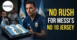 Argentina head coach Lionel Scaloni addressing the media about Lionel Messi's iconic No. 10 shirt and team tactics.