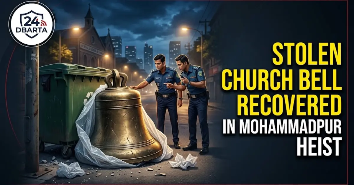 St. Paul's School & Church in Mohammadpur where a 70kg brass bell was stolen and later recovered by police