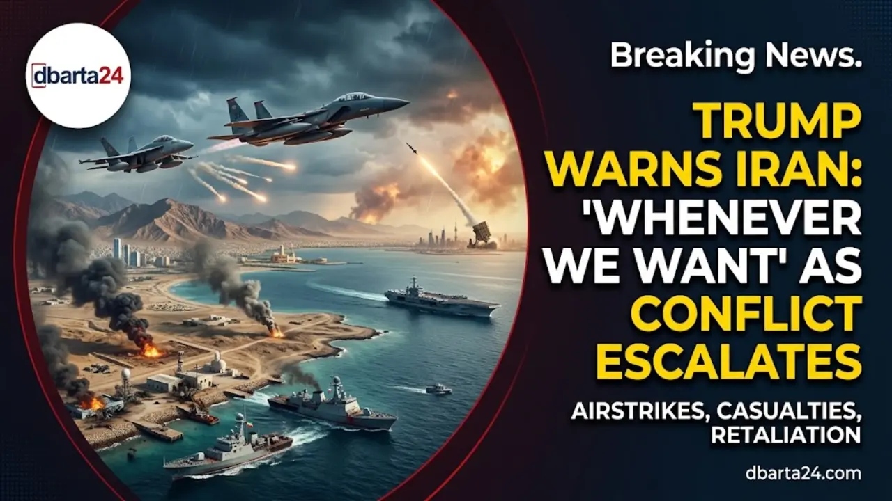 US-Iran military conflict escalates as strike reports trigger high tension across the Gulf region.